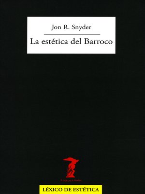 cover image of La estética del Barroco